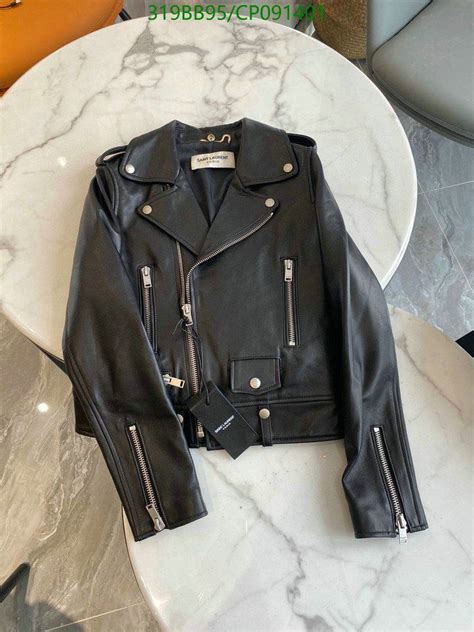 women ysl leather jacket|YSL leather jacket women's.